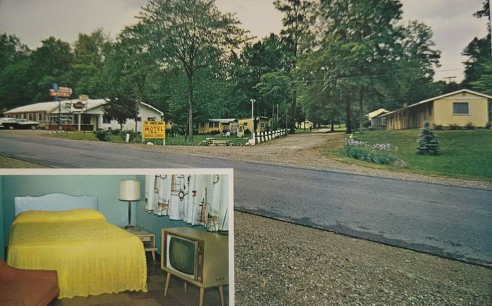 101 Ranch Motel and Restaurant - Old Postcard Photo (newer photo)
